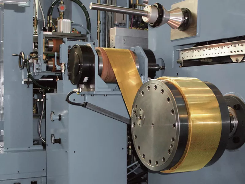 Felin rolio oer stribed aloi copr manwl uchel